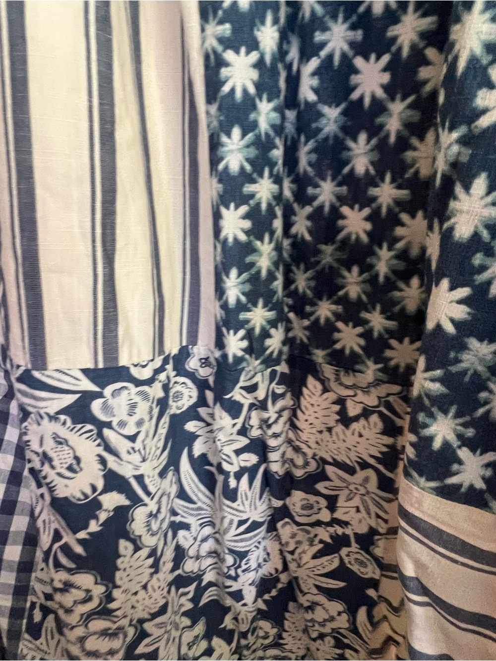 Universal Thread Blue Patchwork Maxi Dress - Picture 3 of 4